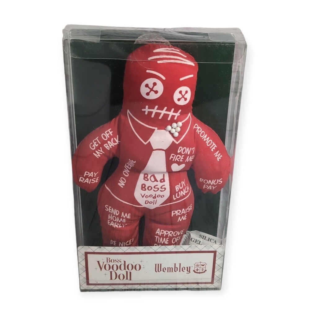 Wembley Boss Red Voodoo Doll Gag Gift Party Novelty White Elephant Comes W/ Pins